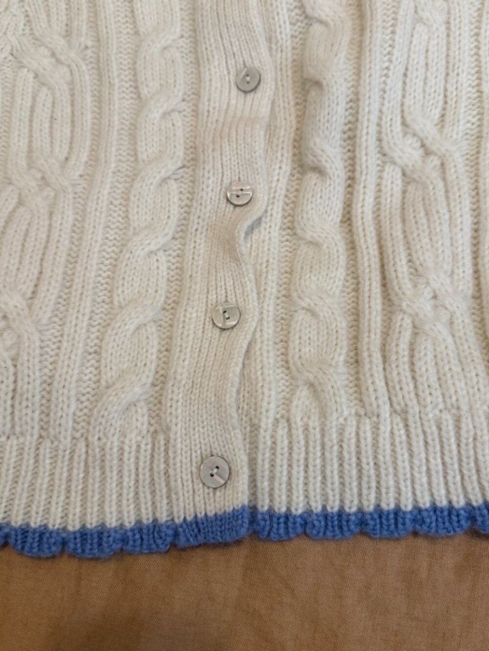 NEW Roller Rabbit Rosella Cable Knit Cardigan - Picture 4 of 6